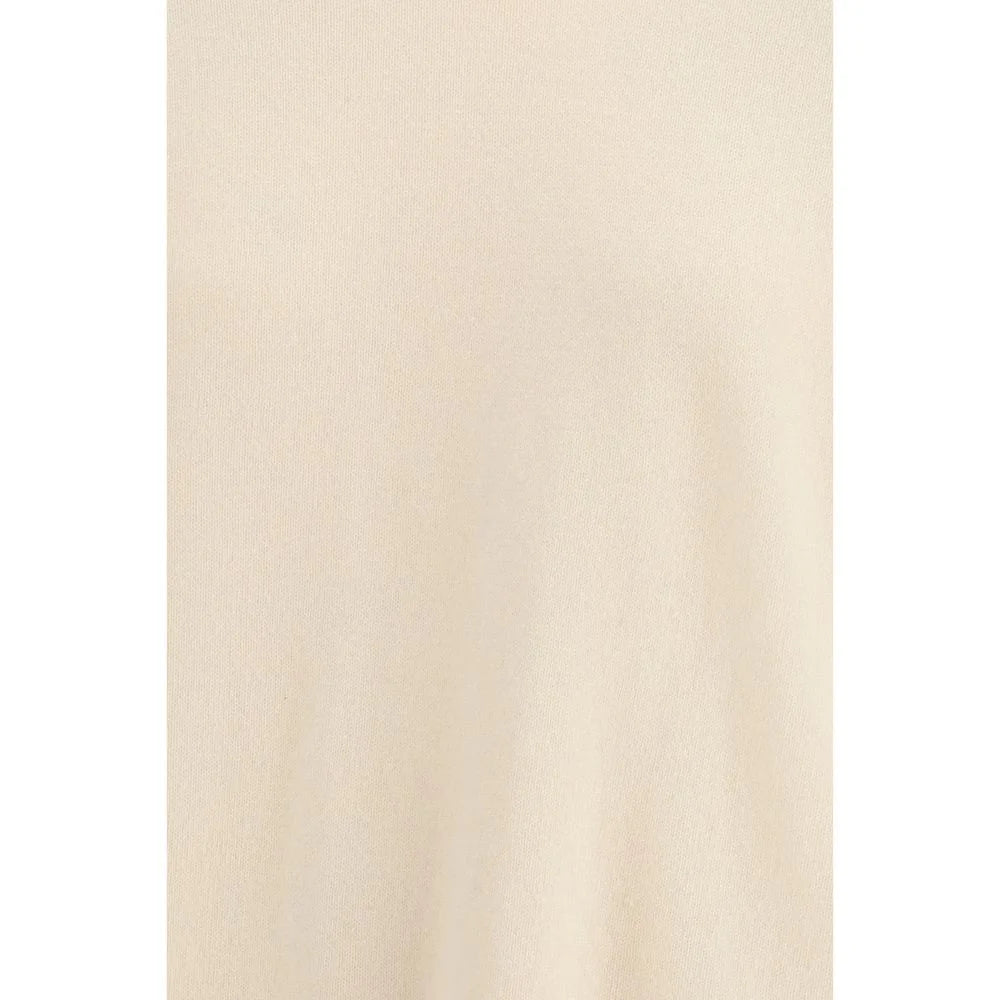 Allude Cream Cashmere Cashmere Sweater - XS