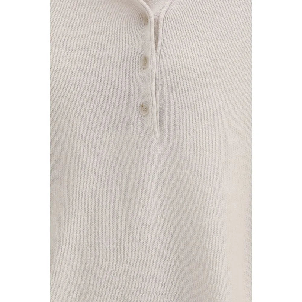 Allude Cream Cashmere Sweatshirt - M
