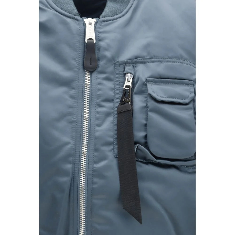 ALPHA INDUSTRIES Blue Nylon Sleveless Jacket