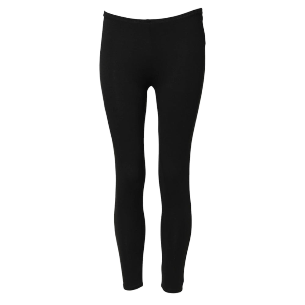 Alpha Massimo Rebecchi Black Skinny Mid Waist Leggings Cropped Trouser Pants - IT44 | L