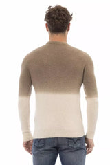 Alpha Studio Beige Alpaca Men Sweater - Sweaters