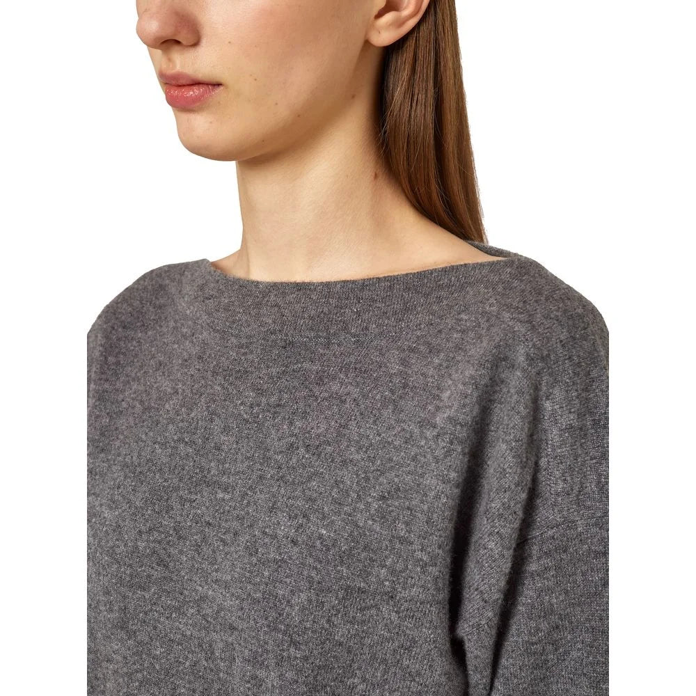 Alpha Studio Gray Cashmere Sweater - Sweaters