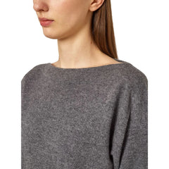 Alpha Studio Gray Cashmere Sweater - Sweaters
