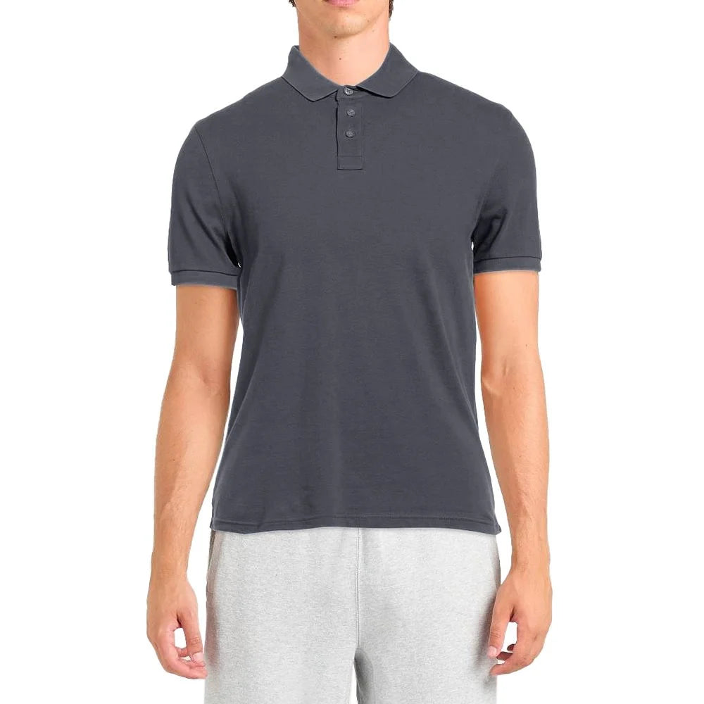 Alpha Studio Gray Cotton Polo Shirt - IT48 | M - Polos