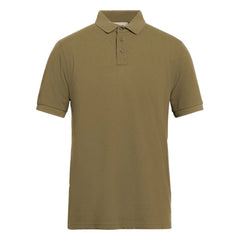 Alpha Studio Green Cotton Polo Shirt - Polos
