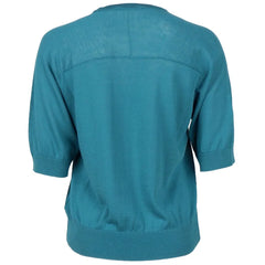 Alpha Studio Green Cotton Sweater - Sweaters