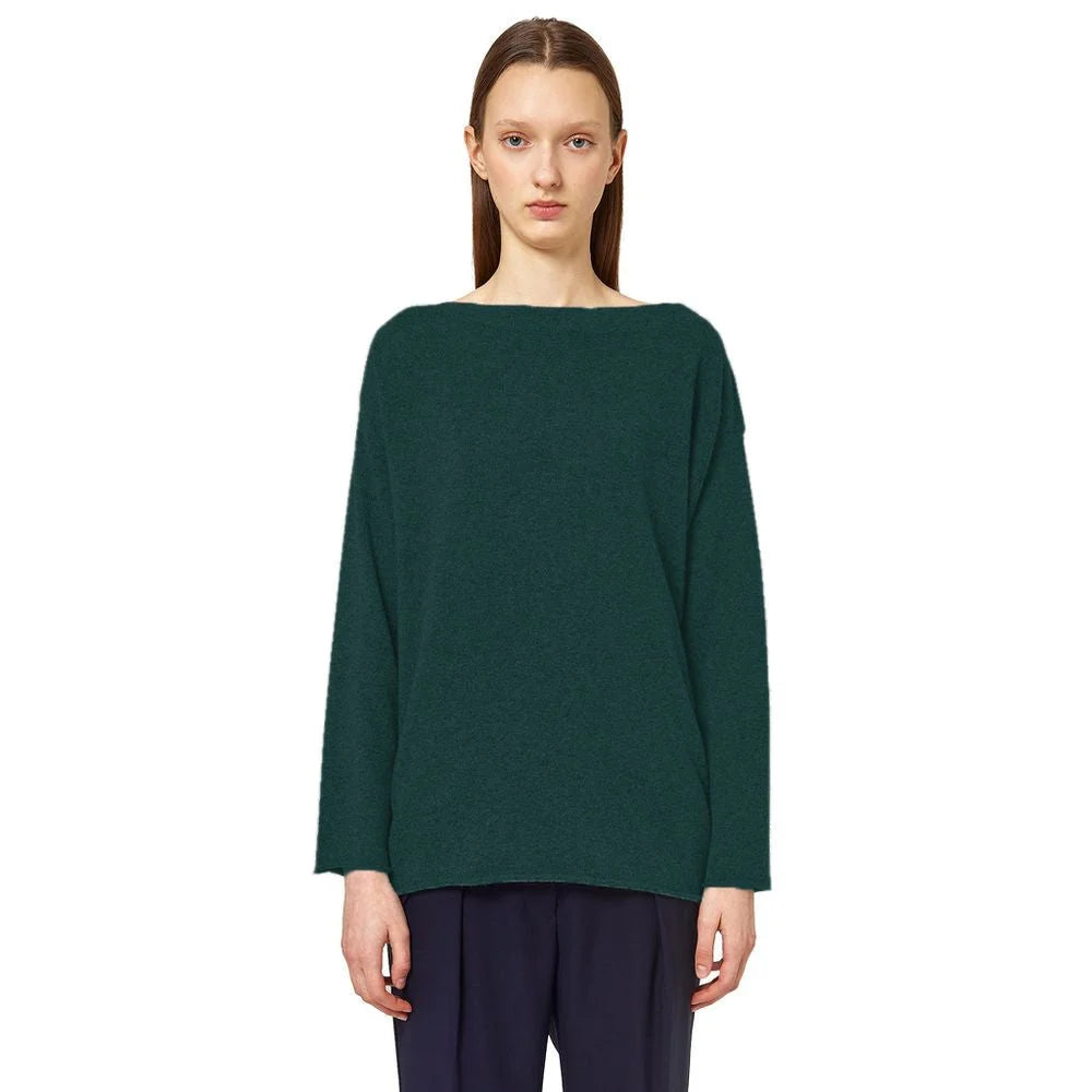 Alpha Studio Green Silk Sweater - Sweaters