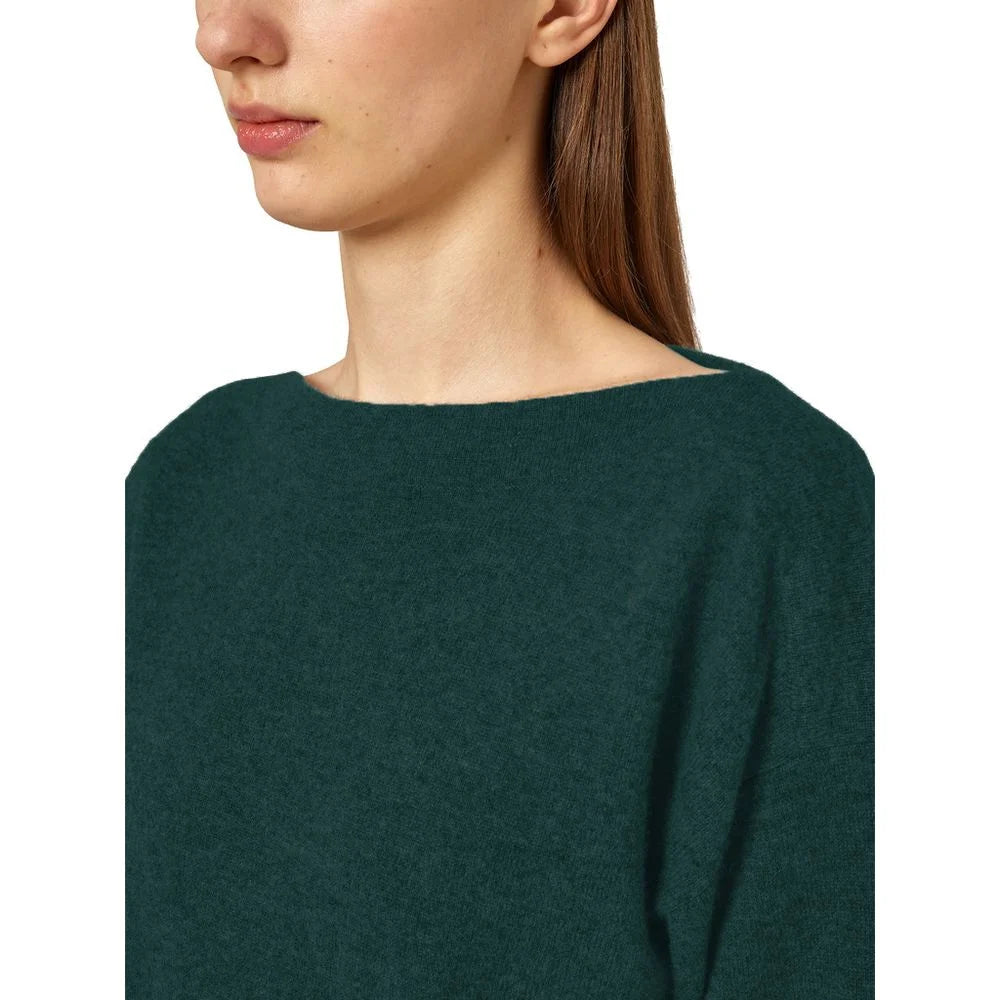Alpha Studio Green Silk Sweater - Sweaters