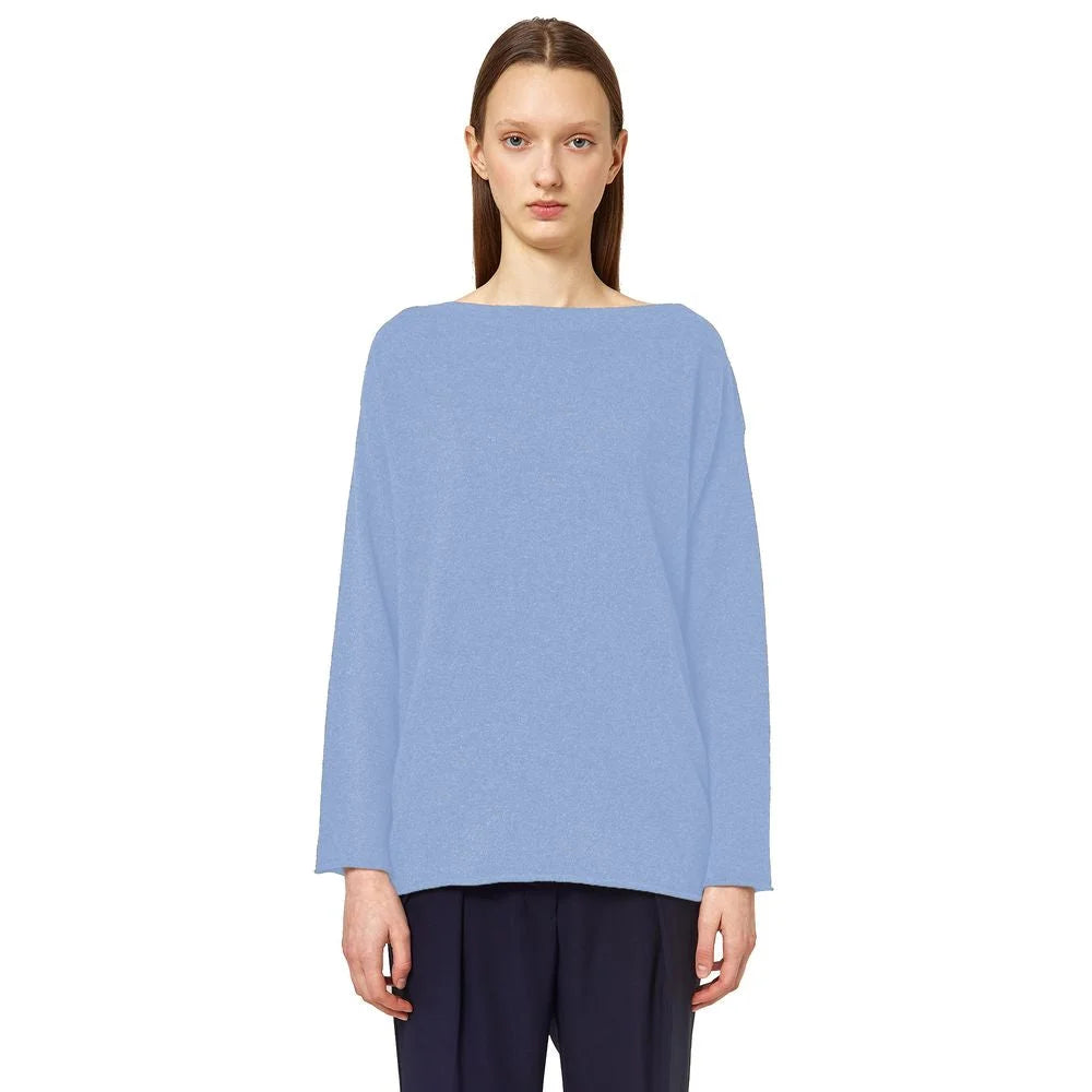 Alpha Studio Light Blue Cashmere Women Sweater - IT38|XS - Sweaters