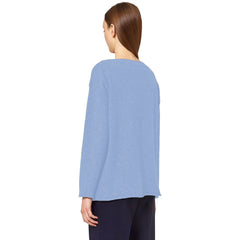 Alpha Studio Light Blue Cashmere Women Sweater - IT38|XS - Sweaters