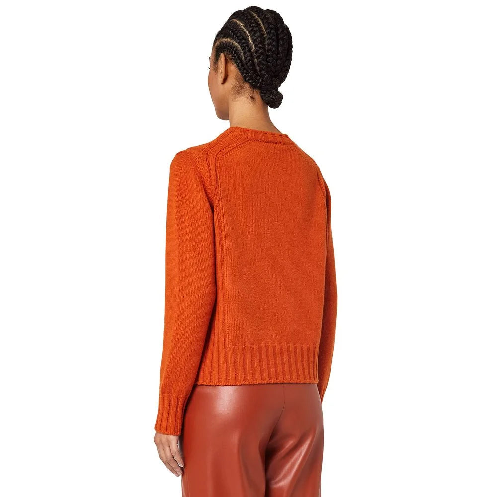 Alpha Studio Orange Cashmere Sweater - Sweaters