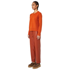 Alpha Studio Orange Cashmere Sweater - Sweaters