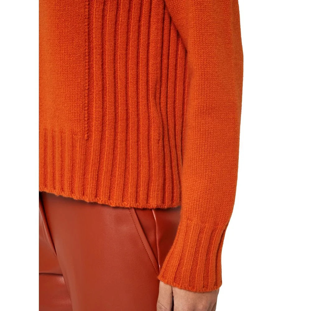 Alpha Studio Orange Cashmere Sweater - Sweaters