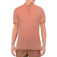 Alpha Studio Pink Cotton Polo Shirt - IT54 | XXL - Polos
