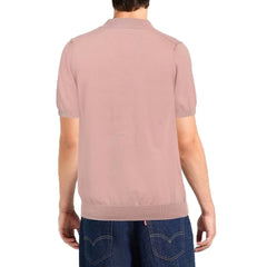 Alpha Studio Pink Cotton Polo Shirt - Polos