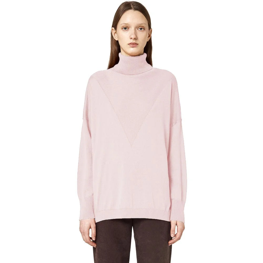 Alpha Studio Pink Silk Sweater - Sweaters