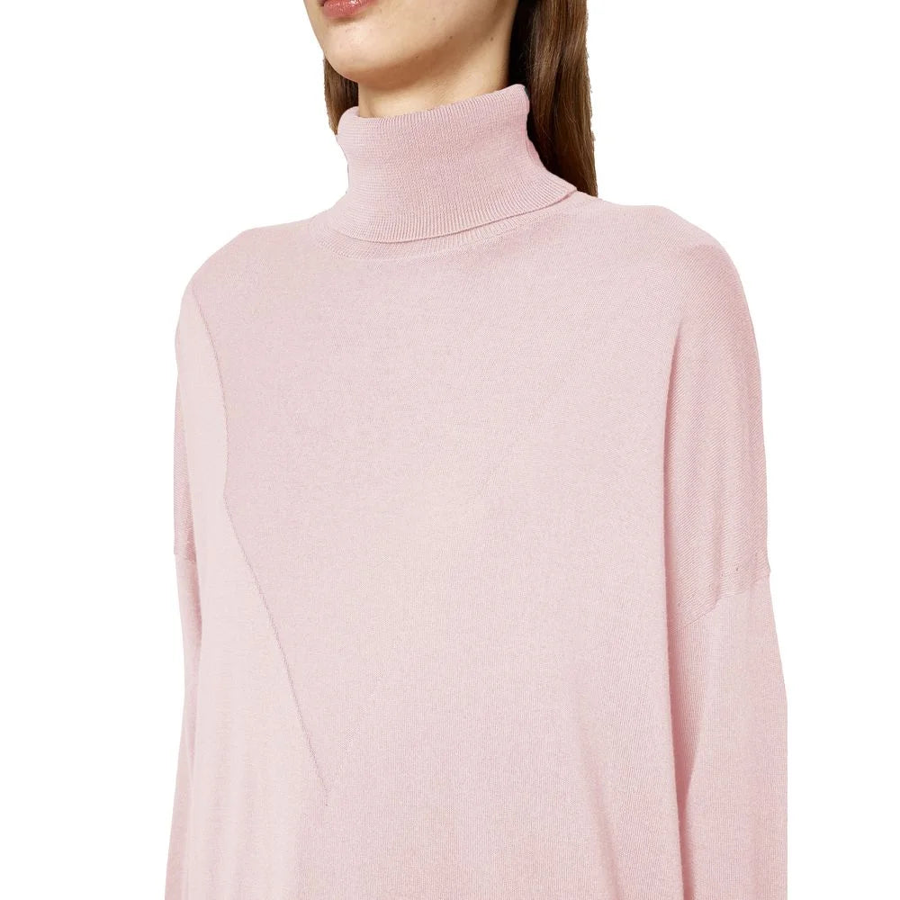 Alpha Studio Pink Silk Sweater - Sweaters
