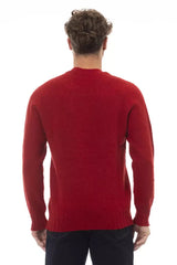Alpha Studio Red Wool Men Sweater - IT50 | L - Sweaters
