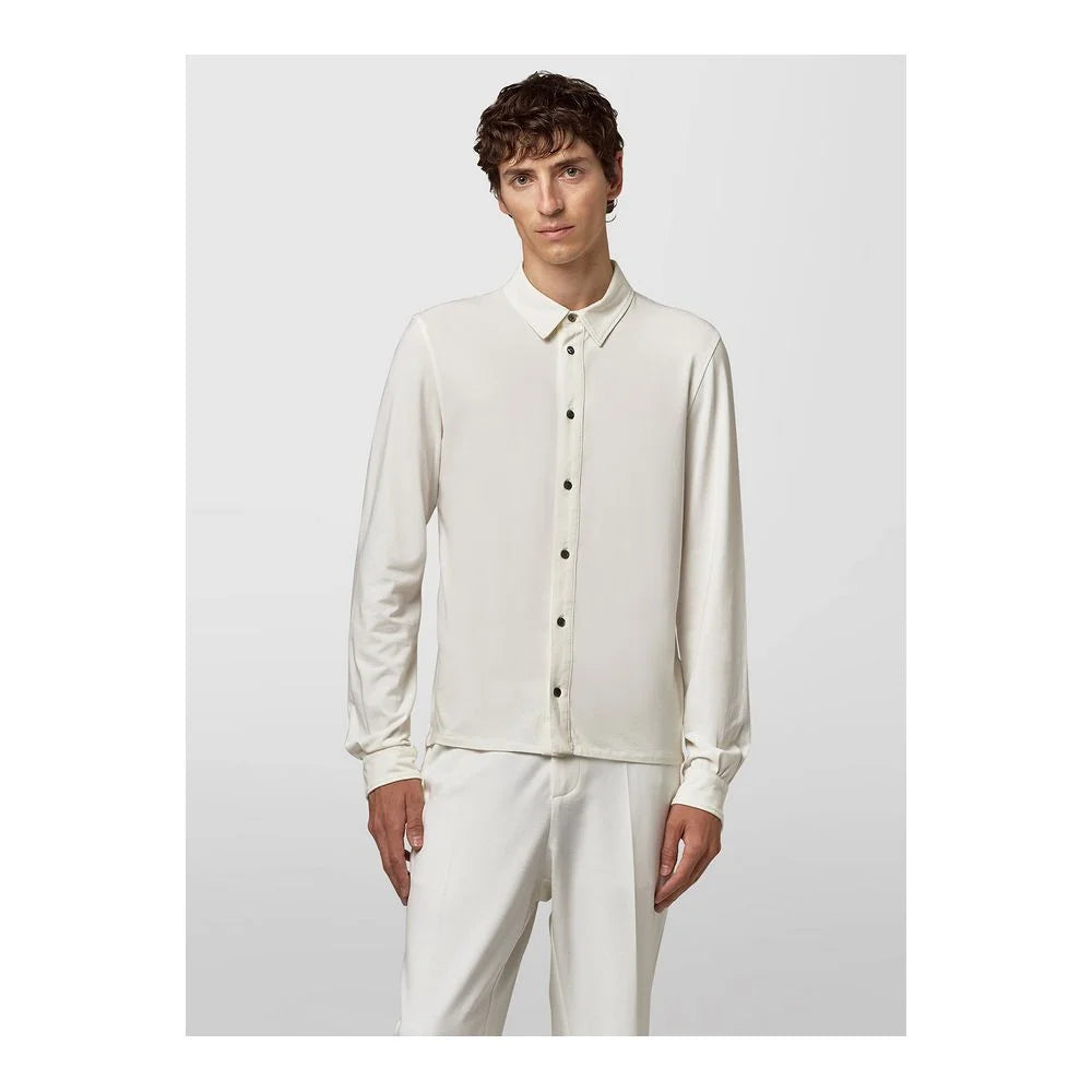Alpha Studio White Cotton Shirt - IT48 | M - Shirts