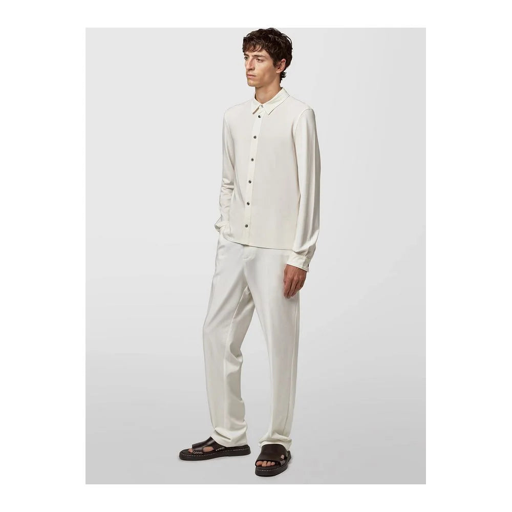 Alpha Studio White Cotton Shirt - IT48 | M - Shirts