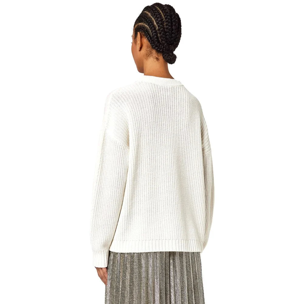 Alpha Studio White Recycled Wool Women Sweater - IT46 | L - Sweaters