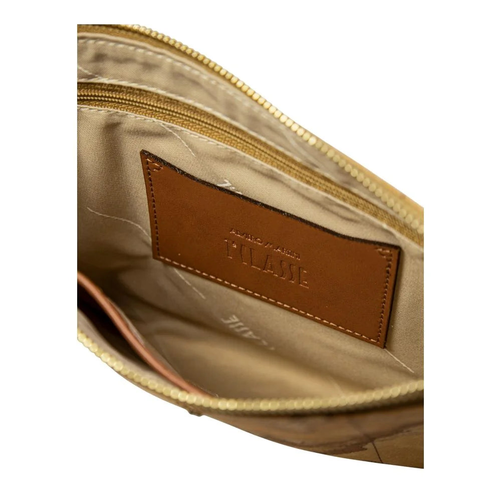 Alviero Martini Prima Classe Beige Cotton Clutch Bag - Clutch Bags