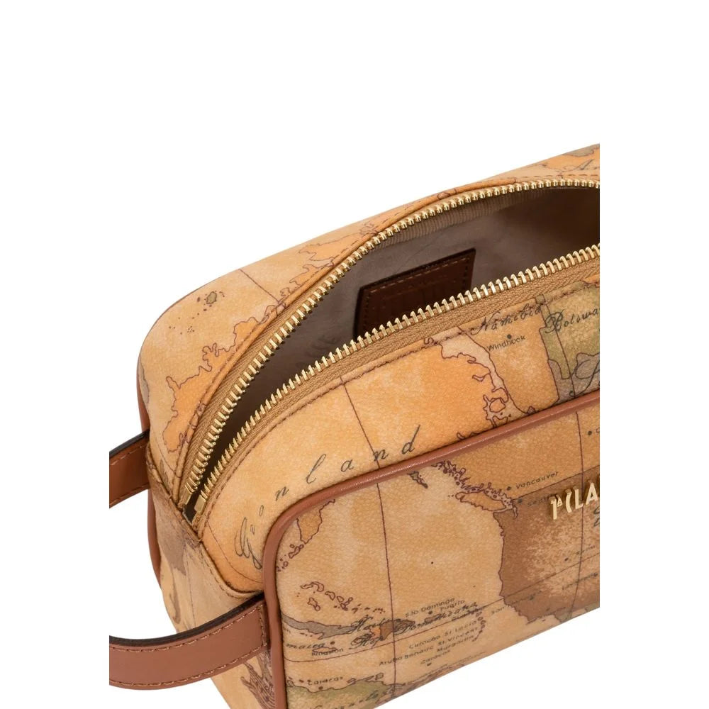 Alviero Martini Prima Classe Beige Cotton Clutch Bag - Clutch Bags