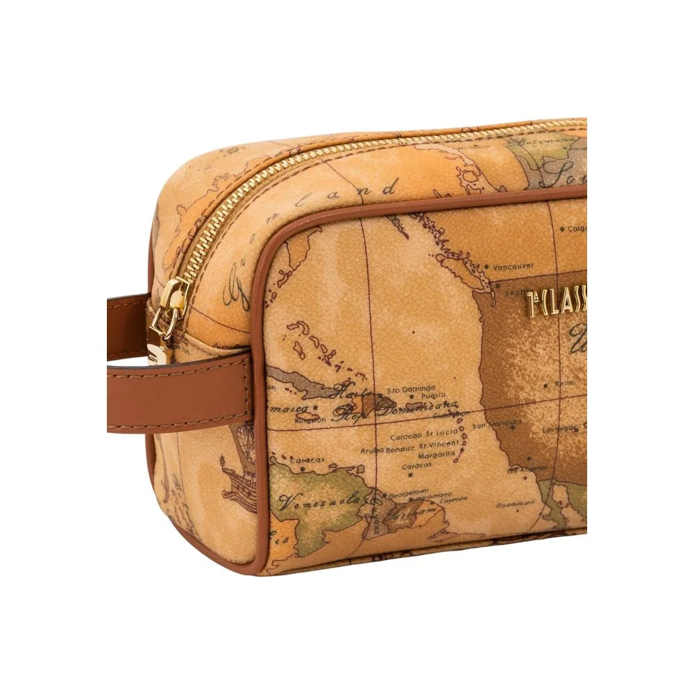 Alviero Martini Prima Classe Beige Cotton Clutch Bag - Clutch Bags