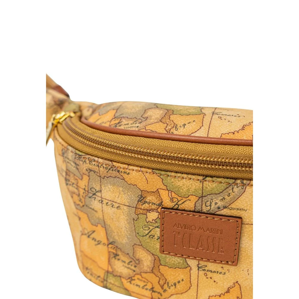 Alviero Martini Prima Classe Beige Leather Belt Bag - Fanny Packs
