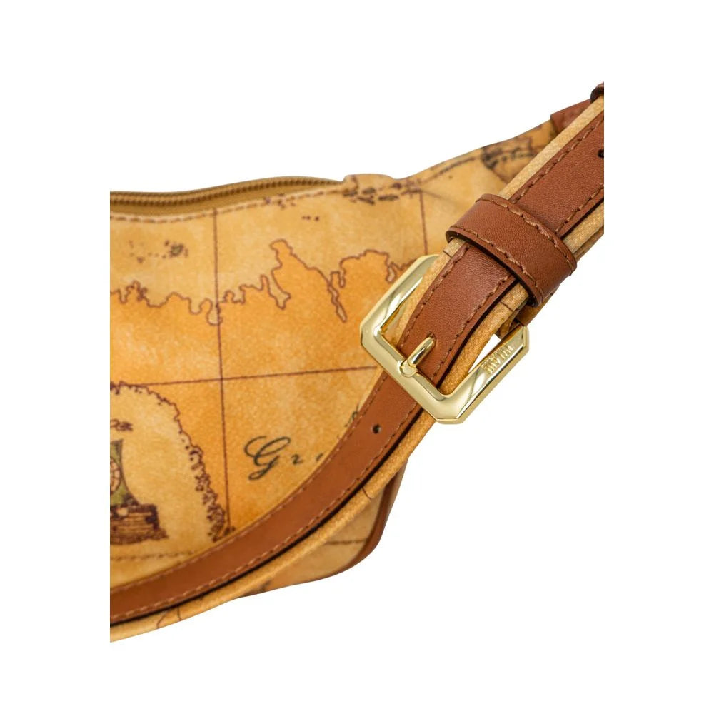 Alviero Martini Prima Classe Beige Leather Belt Bag - Fanny Packs