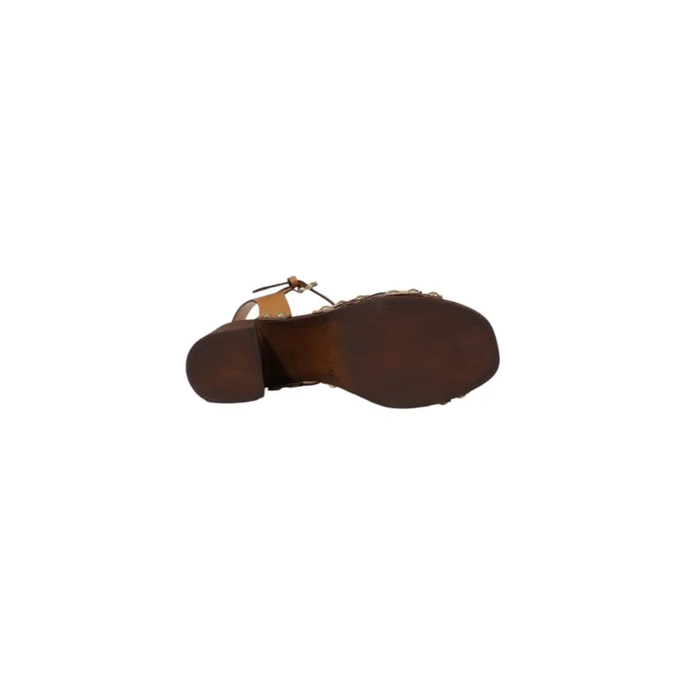 Alviero Martini Prima Classe Beige Leather Sandal - Sandals