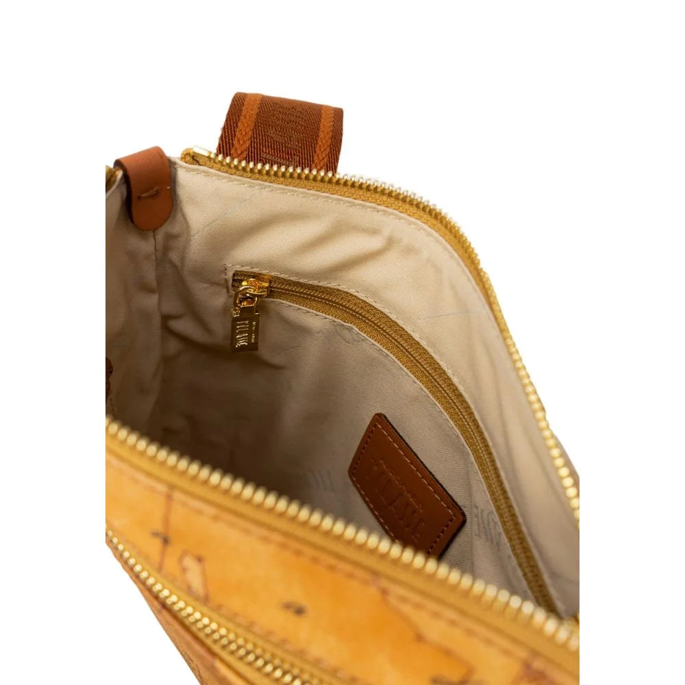 Alviero Martini Prima Classe Beige Leather Shoulder Bag - Shoulder Bags