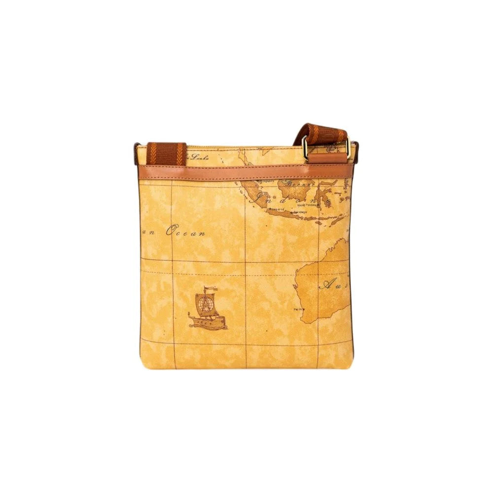 Alviero Martini Prima Classe Beige Leather Shoulder Bag - Shoulder Bags