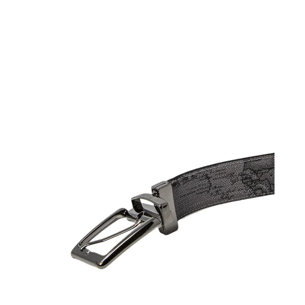 Alviero Martini Prima Classe Black Leather Belt