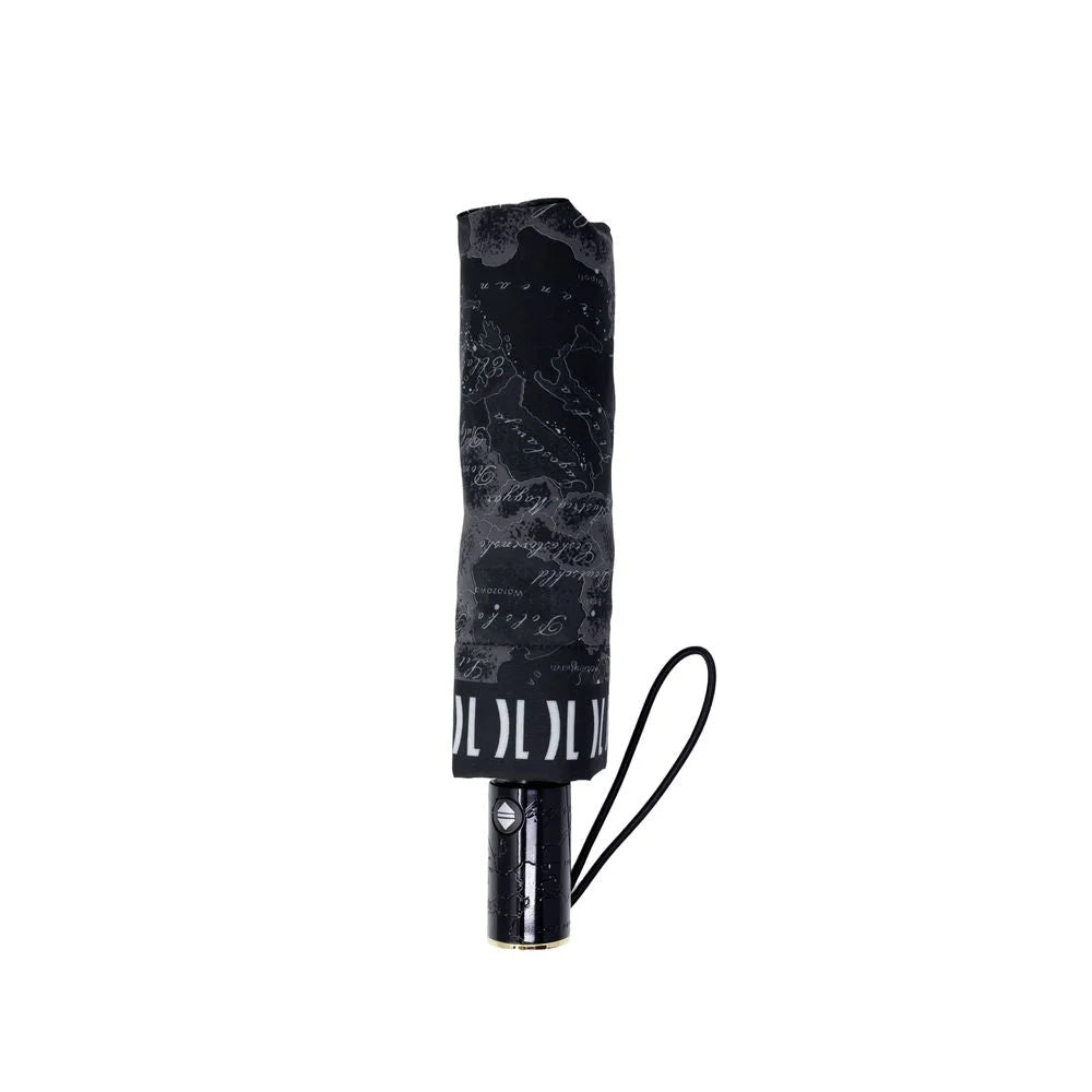 Alviero Martini Prima Classe Black Nylon Umbrella