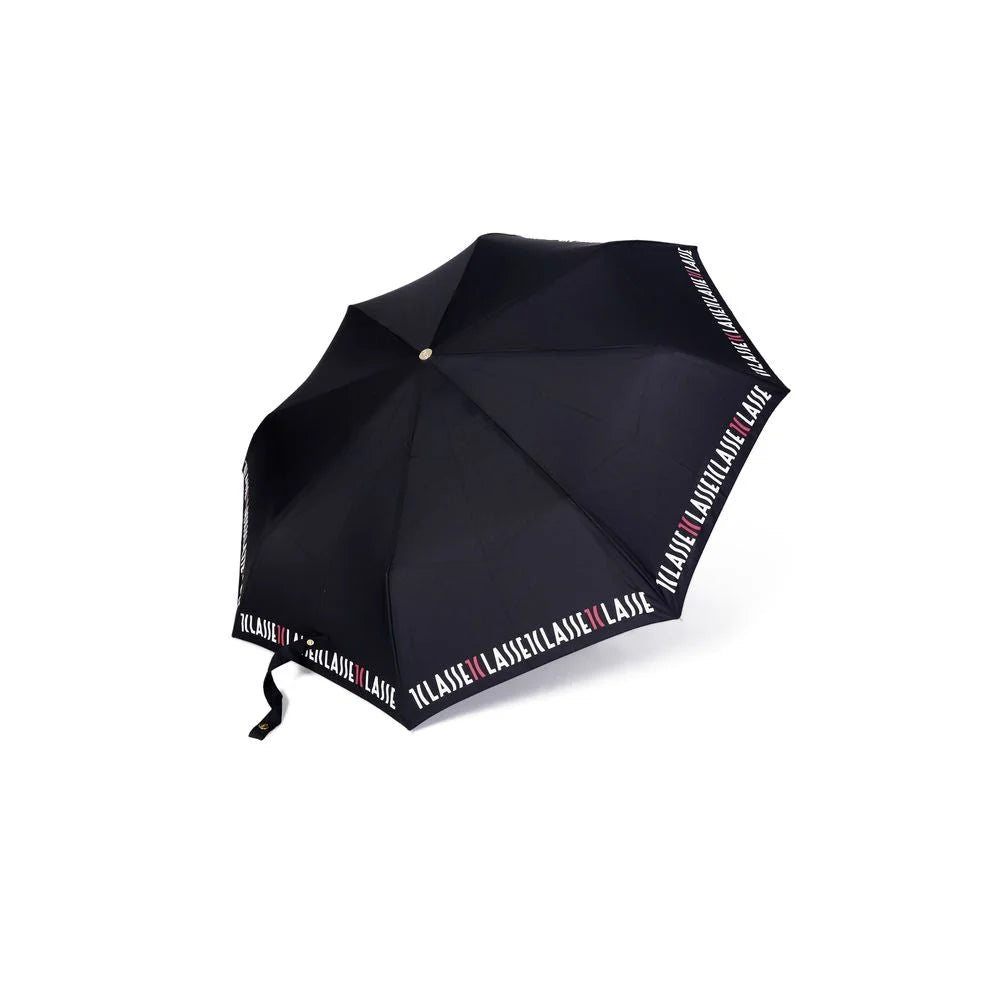 Alviero Martini Prima Classe Black Nylon Umbrella