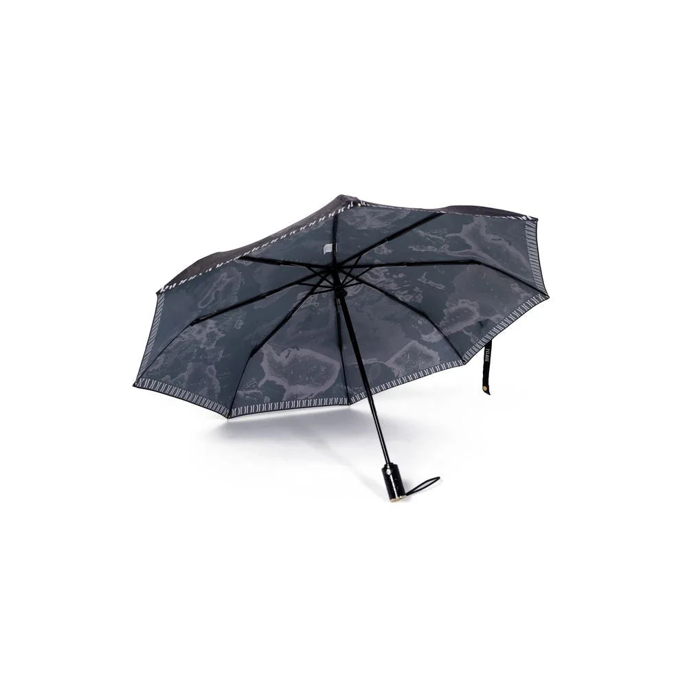 Alviero Martini Prima Classe Black Nylon Umbrella