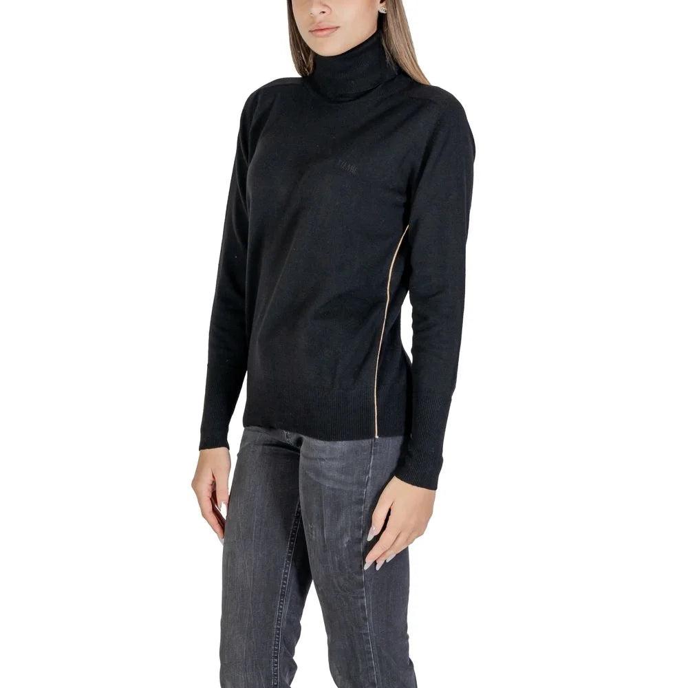 Alviero Martini Prima Classe Black Viscose Turtleneck
