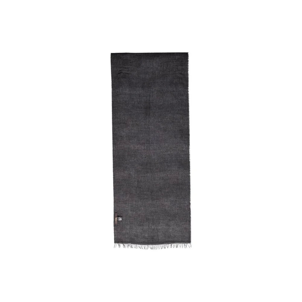 Alviero Martini Prima Classe Gray Polyacrylic Scarf - One Size