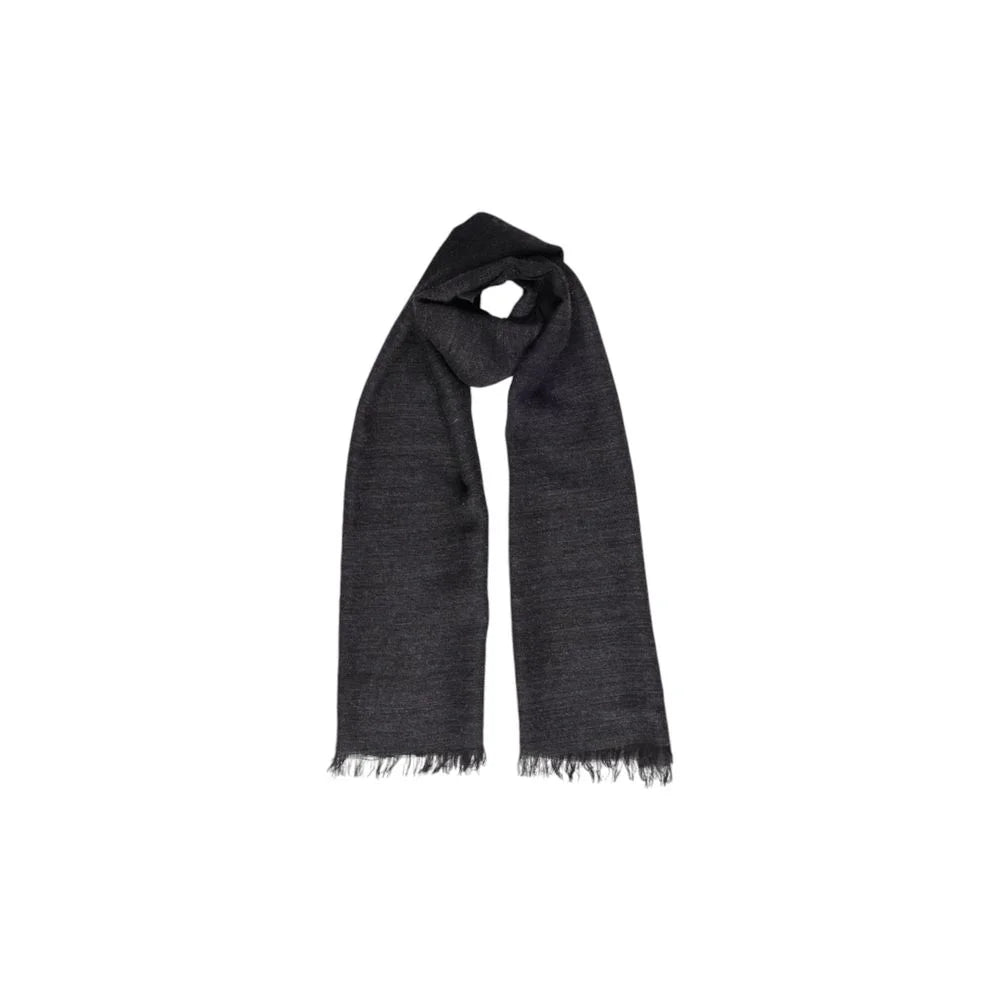 Alviero Martini Prima Classe Gray Polyacrylic Scarf - One Size