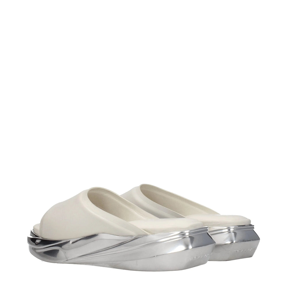 Alyx Gray Leather Slippers Sandals - EU40/US10
