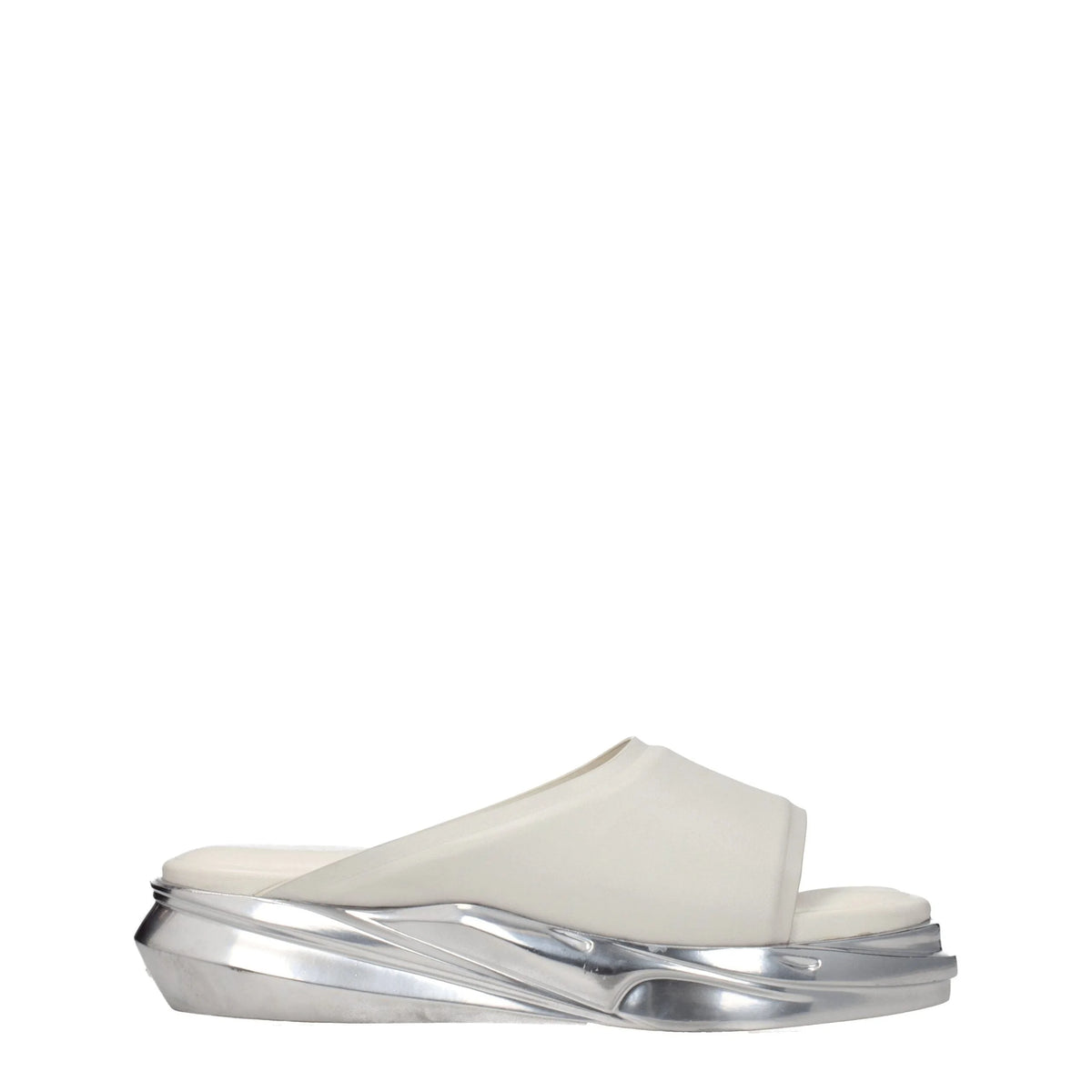 Alyx Gray Leather Slippers Sandals - EU40/US10
