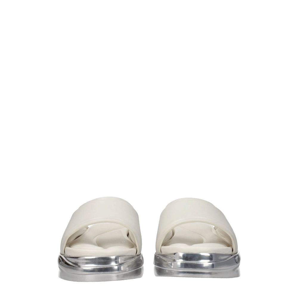 Alyx Gray Leather Slippers Sandals - EU40/US10