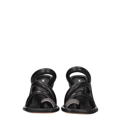 Ambush Black Leather Stiletto Heels Sandals