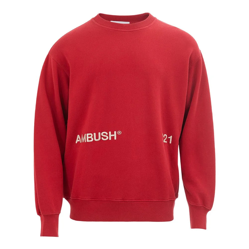 Ambush Elevated Red Cotton Sweater - L - Sweaters