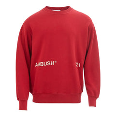 Ambush Elevated Red Cotton Sweater - L - Sweaters