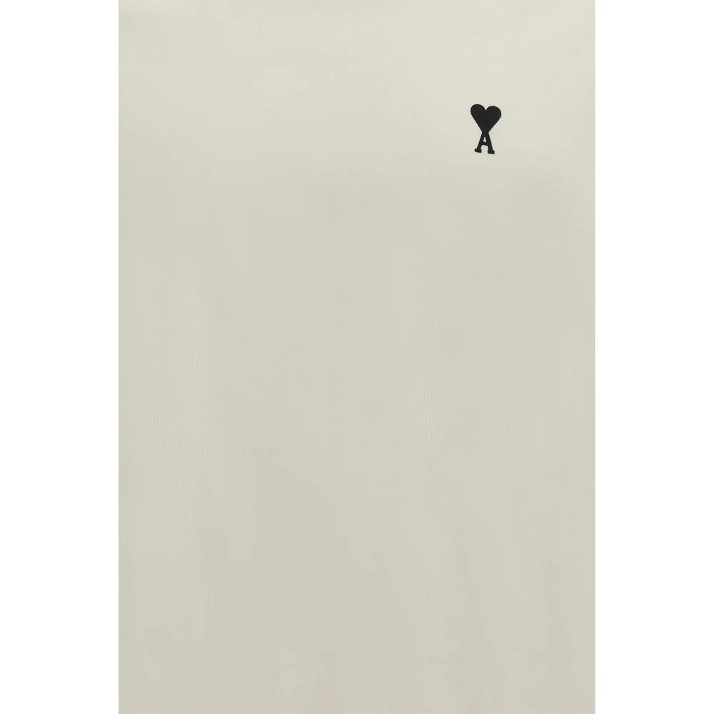 Ami Paris Beige Cotton T-Shirt - L