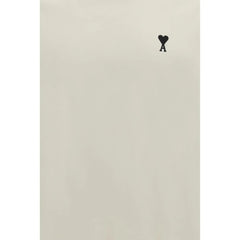 Ami Paris Beige Cotton T-Shirt - L