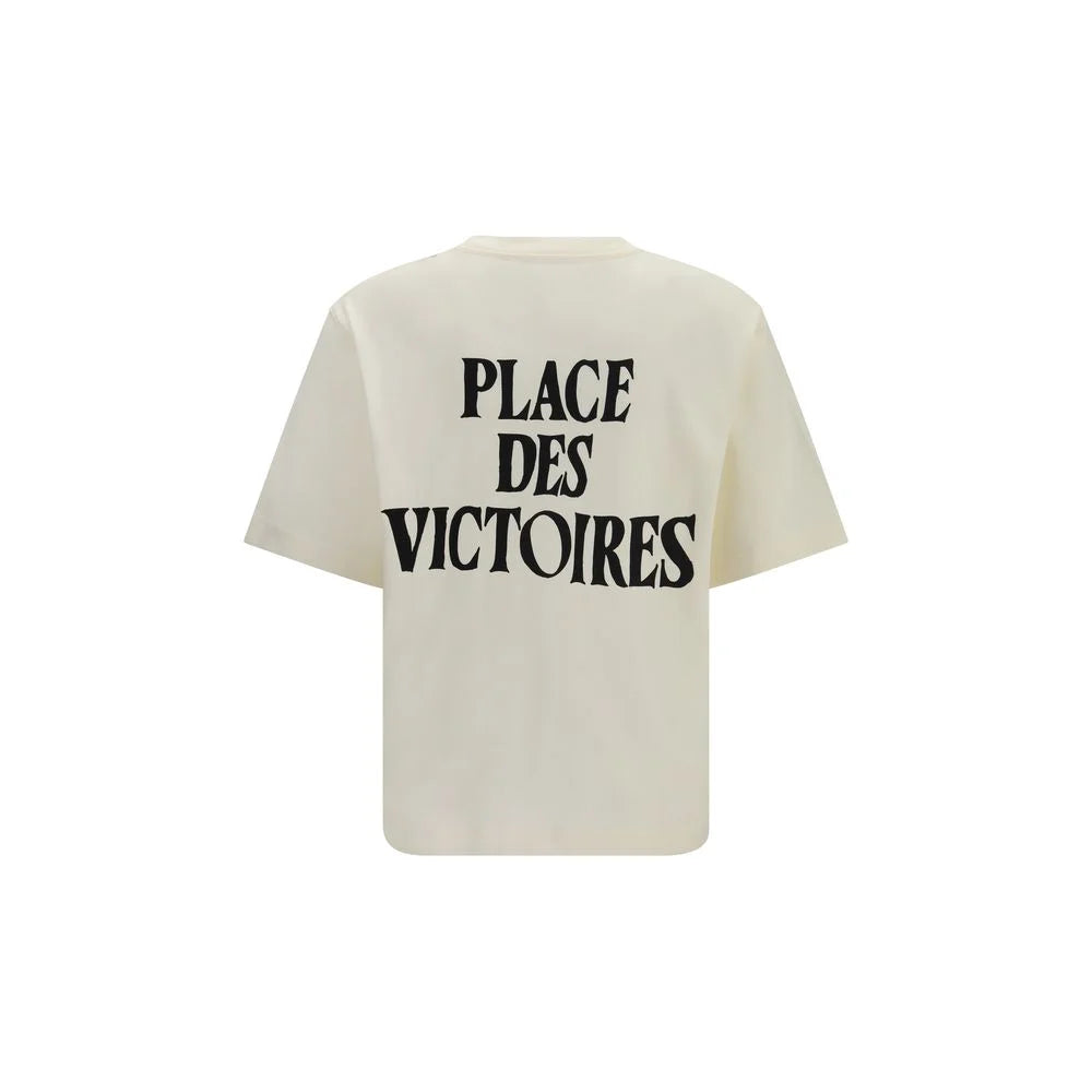 Ami Paris Beige Cotton T-Shirt - L