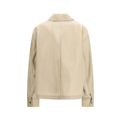Ami Paris Beige Polyamide Trench Coat